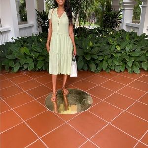 Rag & Bone Green Midi Dress